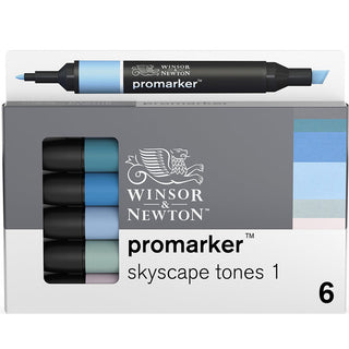 Winsor & Newton Promarker Gökyüzü Tonlar Seti 1 (6 renk)