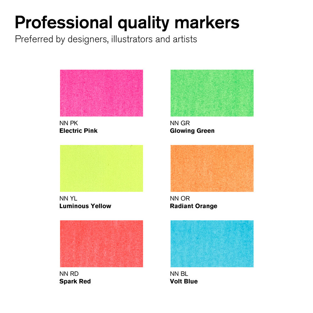 Winsor & Newton Promarker Neon Markör Seti (6 renk)