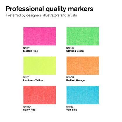Winsor & Newton Promarker Neon Markör Seti (6 renk)