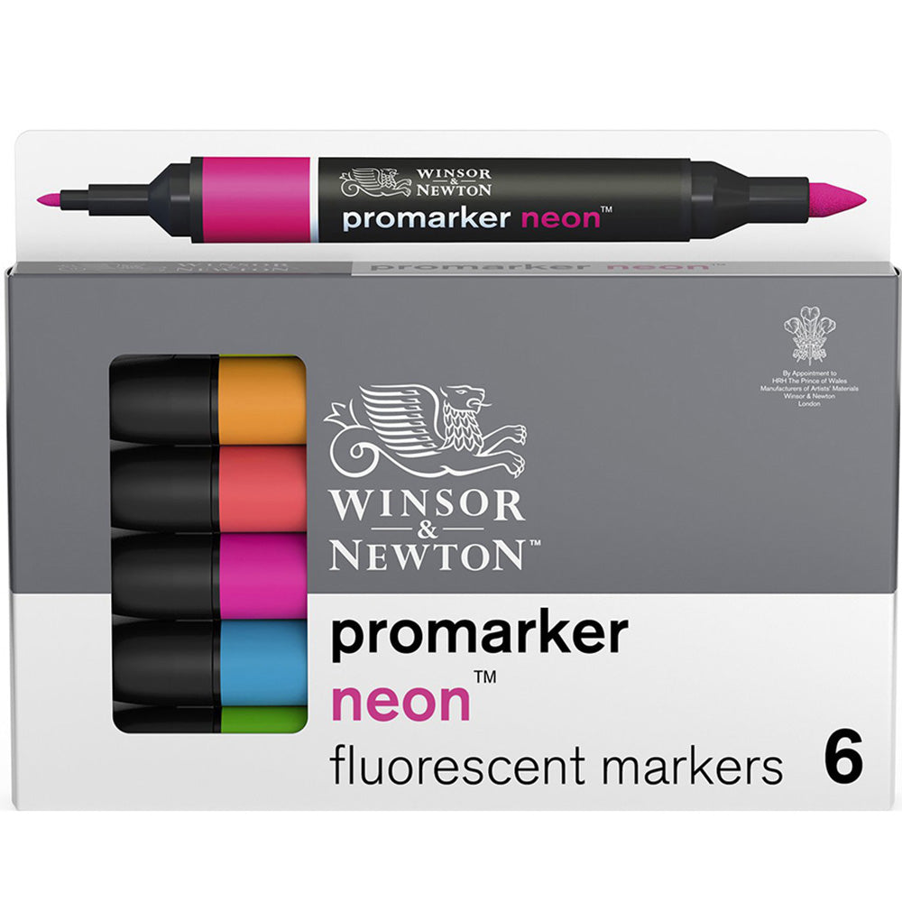 Winsor & Newton Promarker Neon Markör Seti (6 renk)