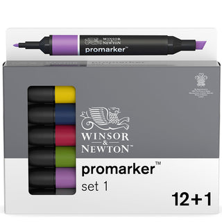 Winsor & Newton Promarker Set 1 (12 renk+karıştırıcı )