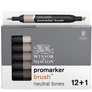 Winsor & Newton Promarker Brush Gri Tonlar Seti (12 renk)