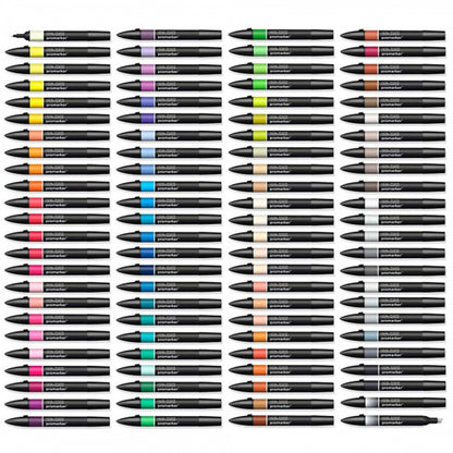 Winsor & Newton Promarker Büyük Karışık Masaüstü Standlı Set (96 renk)