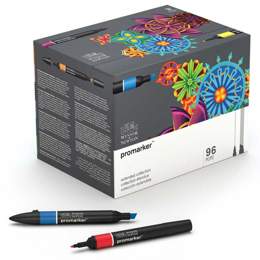Winsor & Newton Promarker Büyük Karışık Masaüstü Standlı Set (96 renk)