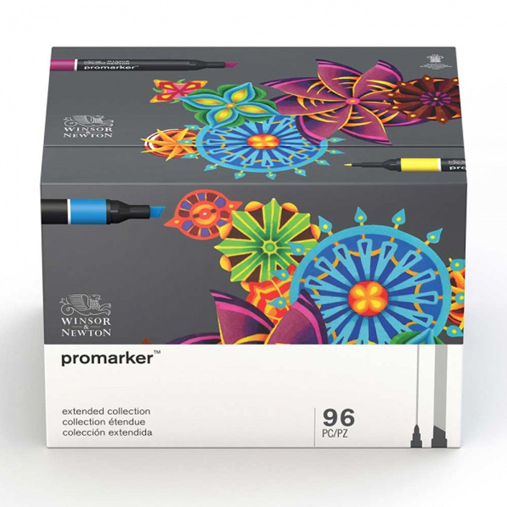 Winsor & Newton Promarker Büyük Karışık Masaüstü Standlı Set (96 renk)