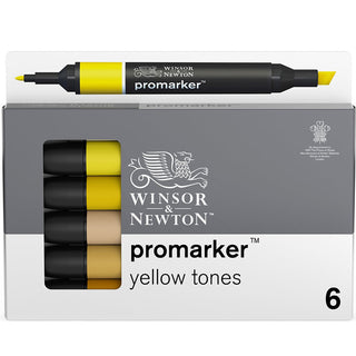 Winsor & Newton Promarker Sarı Tonlar Seti (6 renk)