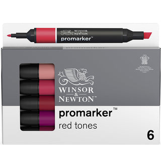 Winsor & Newton Promarker Kırmızı Tonlar Seti (6 renk)