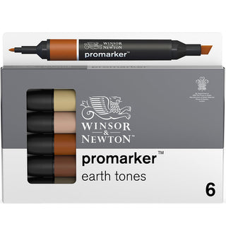 Winsor & Newton Promarker Toprak Tonları Seti (6 renk)