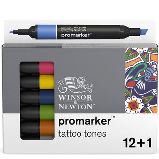 Winsor & Newton Promarker Dövme Tonları Seti (12 renk+karıştırıcı )