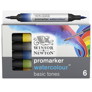 Winsor & Newton Promarker Watercolour Set (6 Temel Renk)