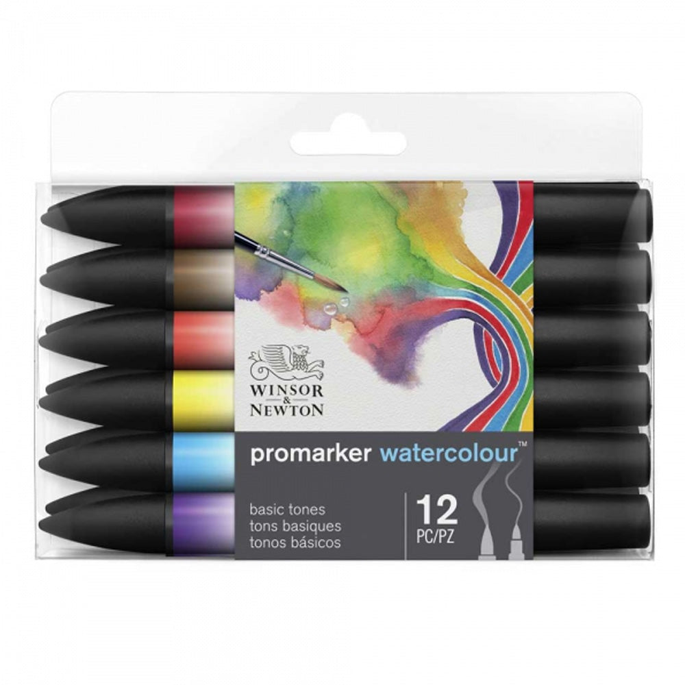 Winsor & Newton Promarker Watercolour Set (12 temel renk)