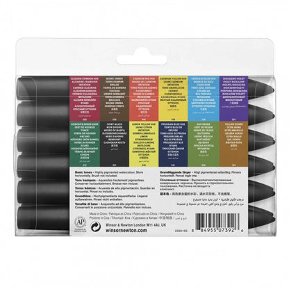 Winsor & Newton Promarker Watercolour Set (12 temel renk)