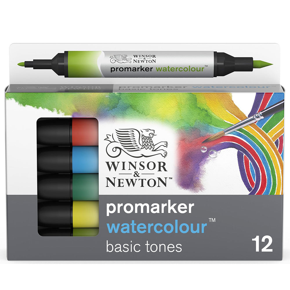 Winsor & Newton Promarker Watercolour Set (12 temel renk)