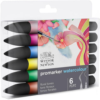 Winsor & Newton Promarker Watercolour Set Floral Tones (6xÇiçek Tonları)