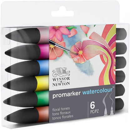 Winsor & Newton Promarker Watercolour Set Floral Tones (6xÇiçek Tonları)