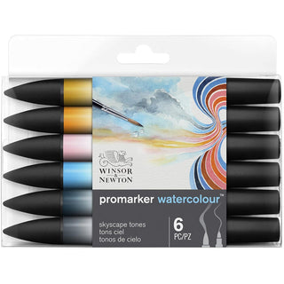 Winsor & Newton Promarker Watercolour Set Sky Tones (6xGökyüzü Tonları)