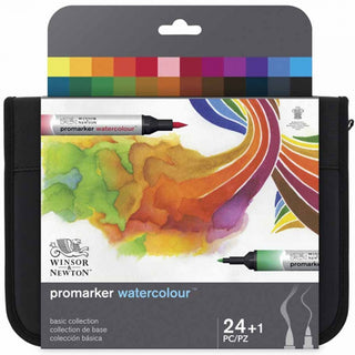 Winsor & Newton Promarker Watercolour Temel Koleksiyon Seti (24 renk)
