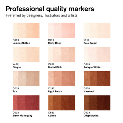 Winsor & Newton Promarker Ten Renkleri Seti (12 renk+karıştırıcı)