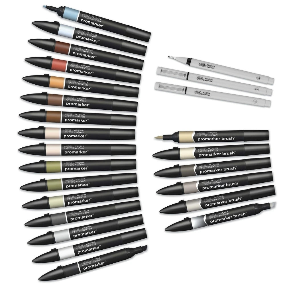 Winsor & Newton Promarker Interiors Çantalı Set (25'li)