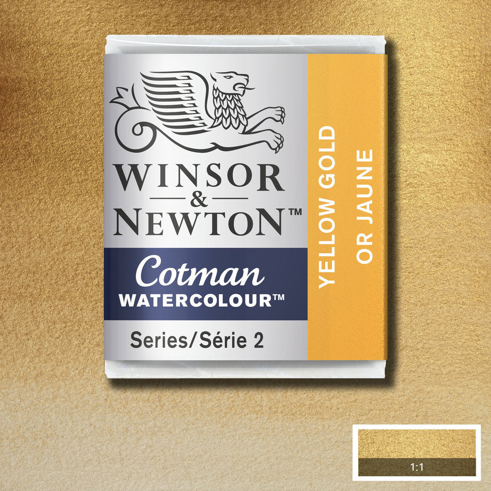 Winsor & Newton Cotman Sulu Boya Yarım Tablet Yellow Gold 088 S.2