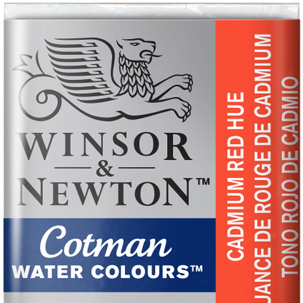 Winsor & Newton Cotman Sulu Boya Yarım Tablet Cadmium Red Hue 095