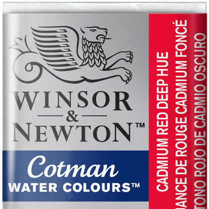 Winsor & Newton Cotman Sulu Boya Yarım Tablet Cadmium Red Deep Hue 098