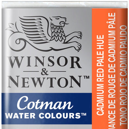 Winsor & Newton Cotman Sulu Boya Yarım Tablet Cadmium Red Pale Hue 103