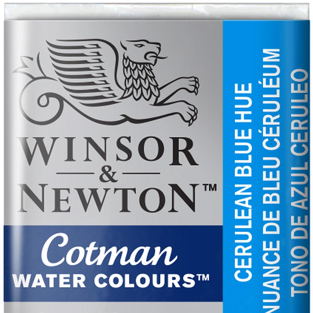 Winsor & Newton Cotman Sulu Boya Yarım Tablet Cerulean Blue Hue 139