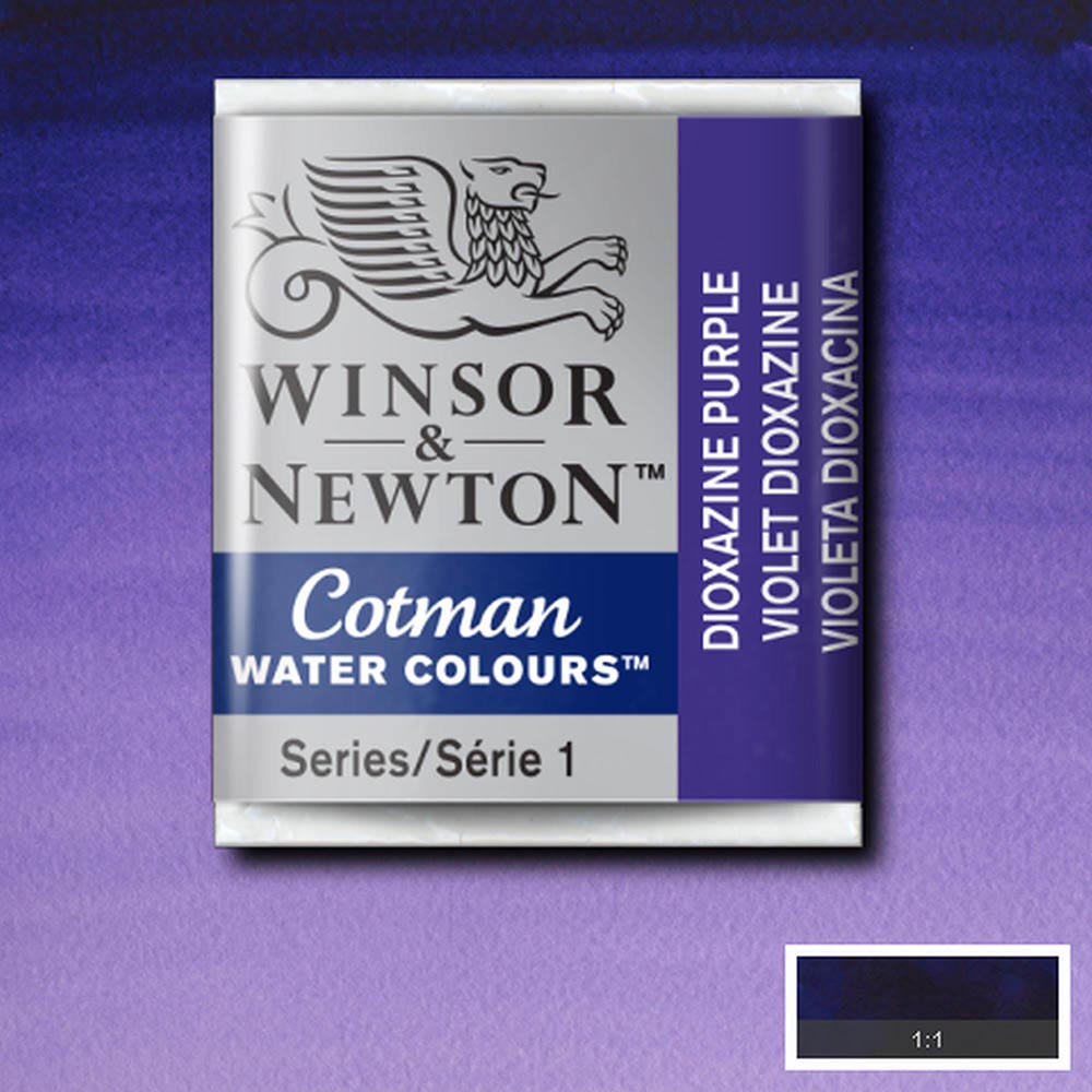 Winsor & Newton Cotman Sulu Boya Yarım Tablet Dioxazine Violet 231