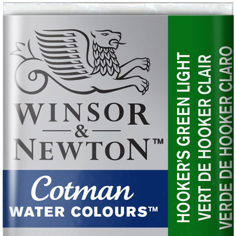 Winsor & Newton Cotman Sulu Boya Yarım Tablet Hooker’s Green Light 314