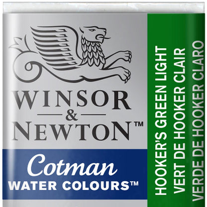 Winsor & Newton Cotman Sulu Boya Yarım Tablet Hooker’s Green Light 314