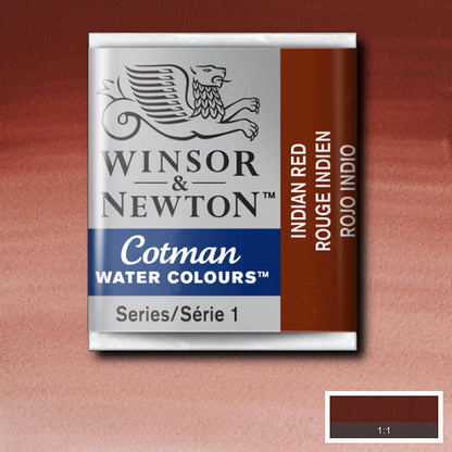 Winsor & Newton Cotman Sulu Boya Yarım Tablet Indian Red 317