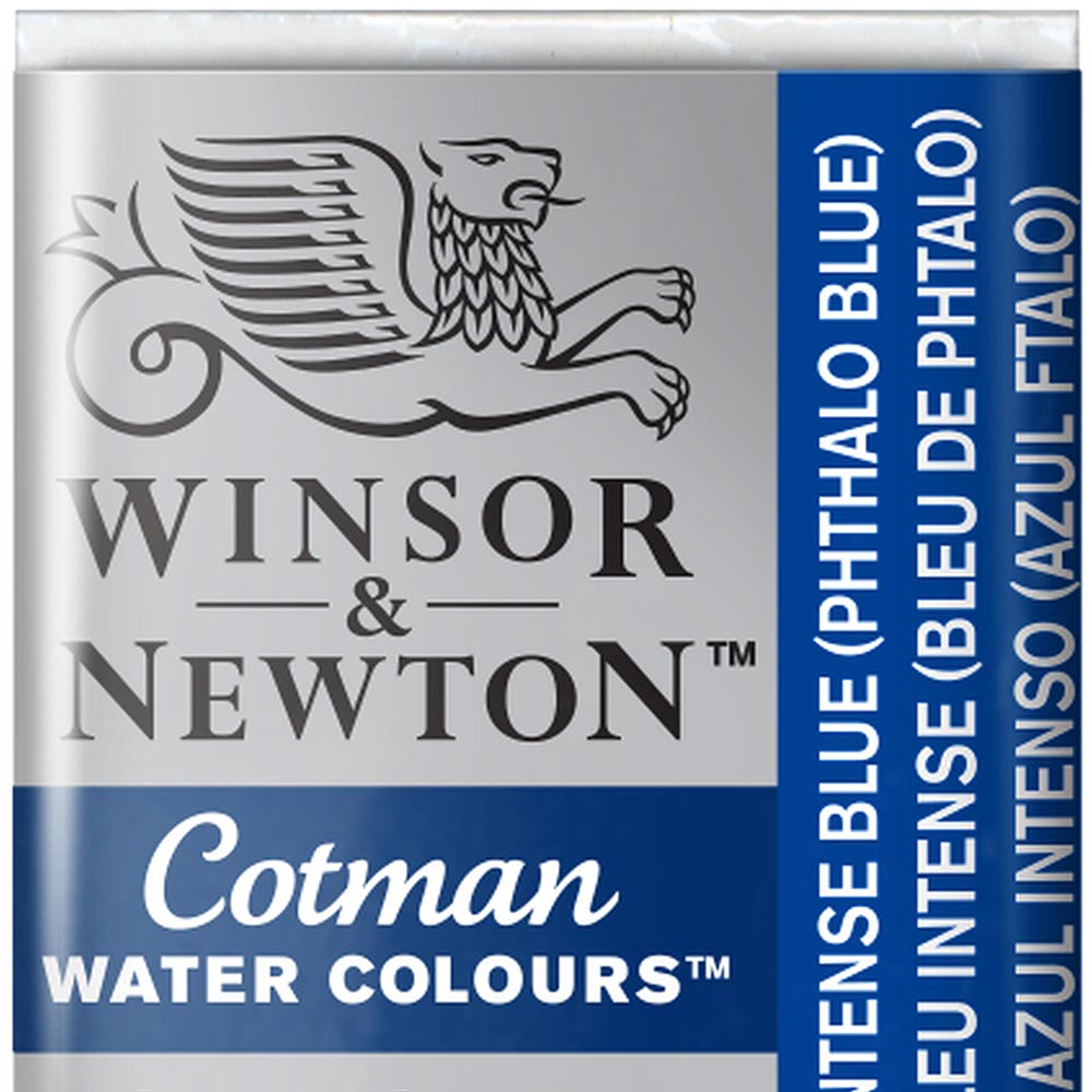 Winsor & Newton Cotman Sulu Boya Yarım Tablet Intense Blue 327