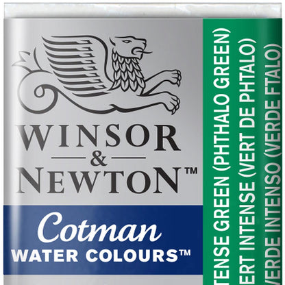 Winsor & Newton Cotman Sulu Boya Yarım Tablet Intense Green 329