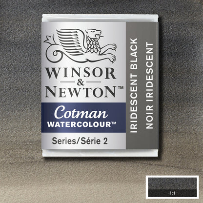 Winsor & Newton Cotman Sulu Boya Yarım Tablet Iridescent Black 473 S.2