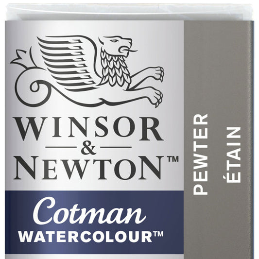 Winsor & Newton Cotman Sulu Boya Yarım Tablet Pewter 511 S.2