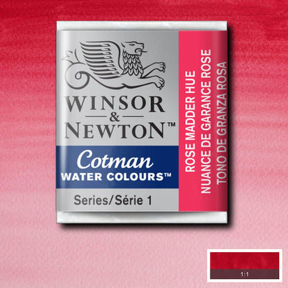 Winsor & Newton Cotman Sulu Boya Yarım Tablet Rose Madder Hue 580