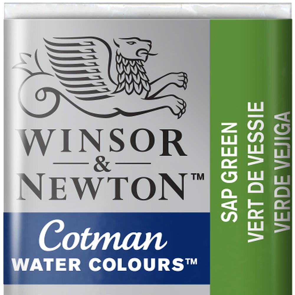 Winsor & Newton Cotman Sulu Boya Yarım Tablet Sap Green 599