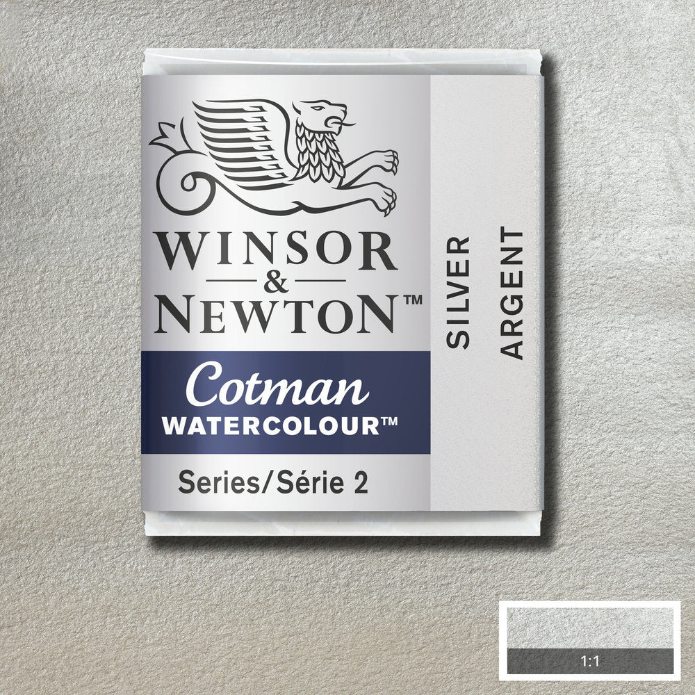 Winsor & Newton Cotman Sulu Boya Yarım Tablet Silver 617 S.2