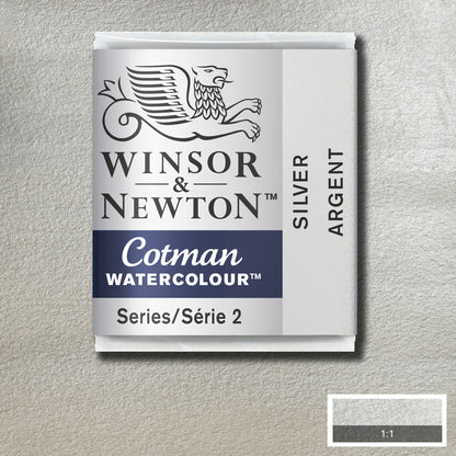 Winsor & Newton Cotman Sulu Boya Yarım Tablet Silver 617 S.2