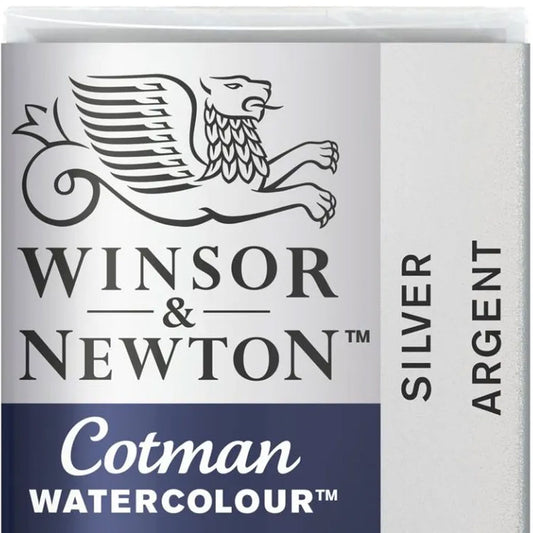 Winsor & Newton Cotman Sulu Boya Yarım Tablet Silver 617 S.2