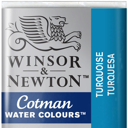 Winsor & Newton Cotman Sulu Boya Yarım Tablet Turquoise 654