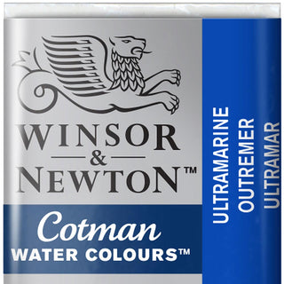 Winsor & Newton Cotman Sulu Boya Yarım Tablet Ultramarine 660