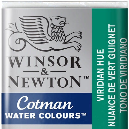 Winsor & Newton Cotman Sulu Boya Yarım Tablet Viridian Hue 696