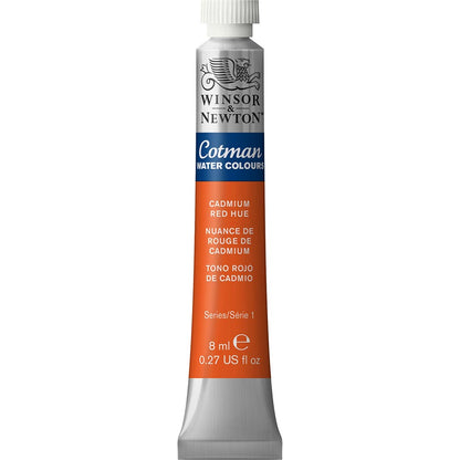 Winsor & Newton Cotman Sulu Boya 8ml Cadmium Red Hue 095