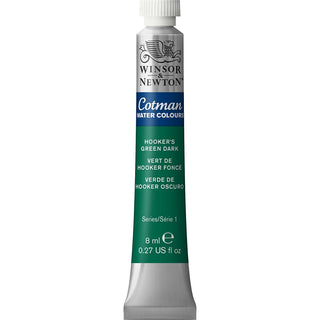 Winsor & Newton Cotman Sulu Boya 8ml Hooker's Green Dark 312