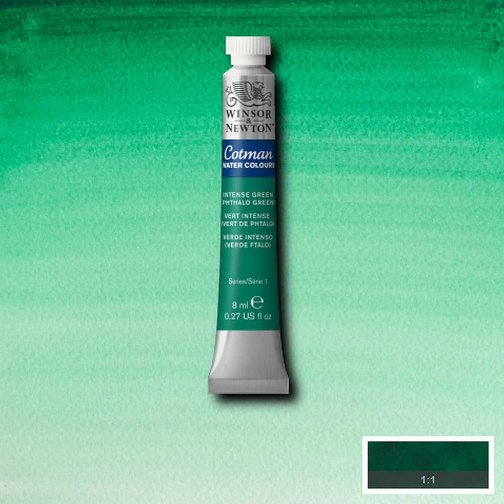 Winsor & Newton Cotman Sulu Boya 8ml Intense Green 329