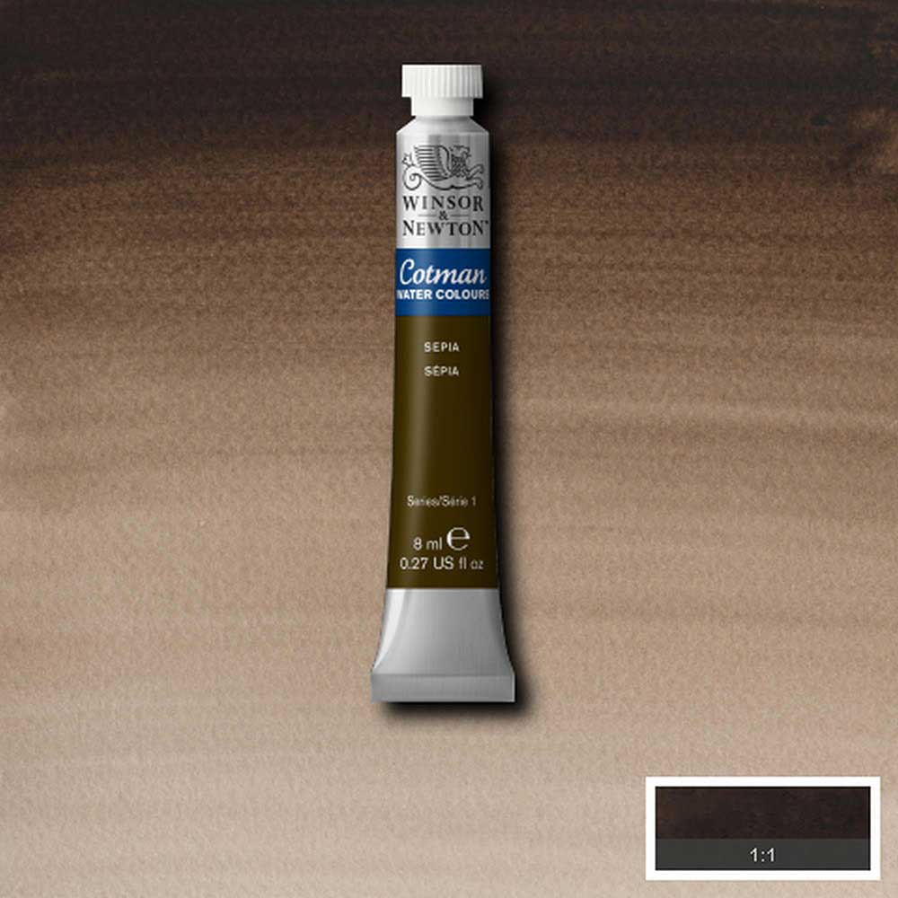 Winsor & Newton Cotman Sulu Boya 8ml Sepia 609