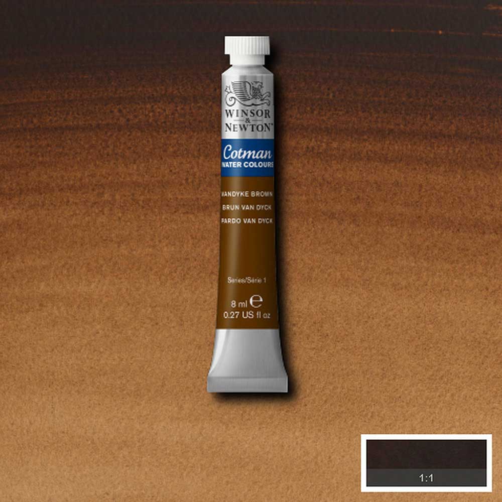 Winsor & Newton Cotman Sulu Boya 8ml Vandyke Brown 676
