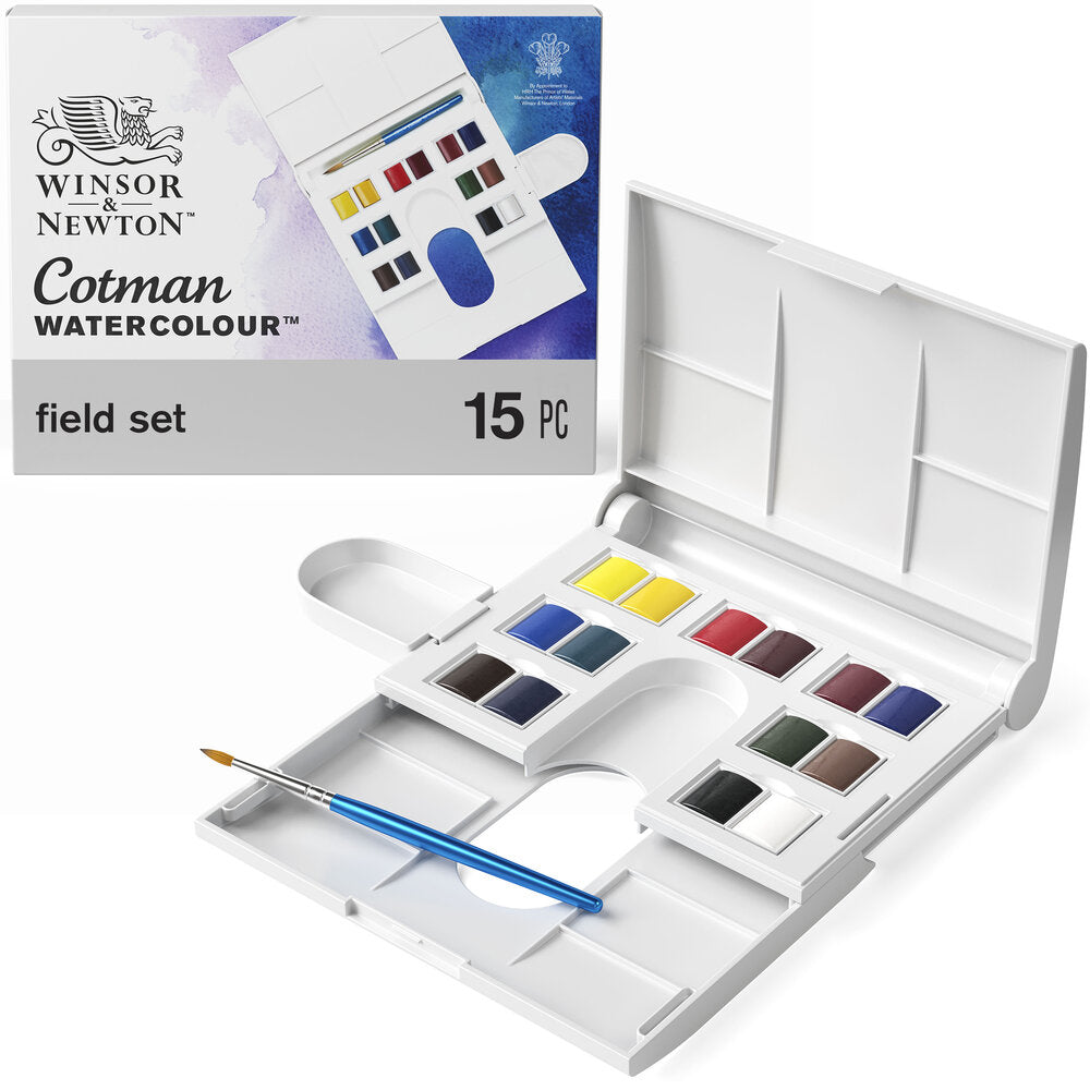 Winsor & Newton Cotman Compact Set (14 x Yarım Tablet Suluboya Seti)